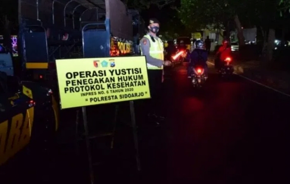 Jangan Kluyuran, Mulai Malam ini Sidoarjo Berlakukan Jam Malam