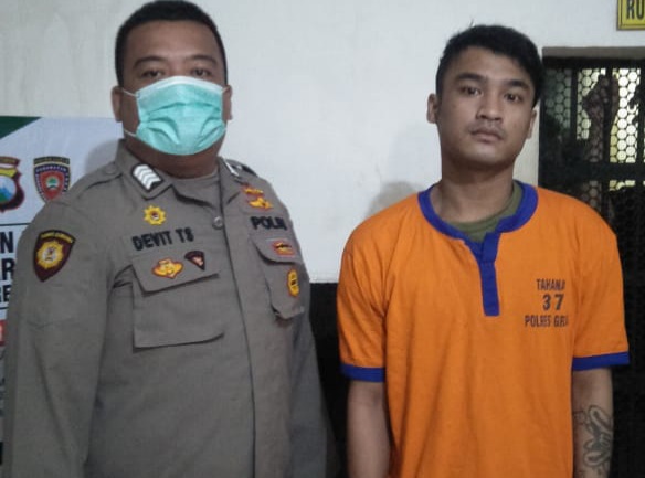 Kurir Sabu Simolawang Diringkus Reskoba Polres Gresik