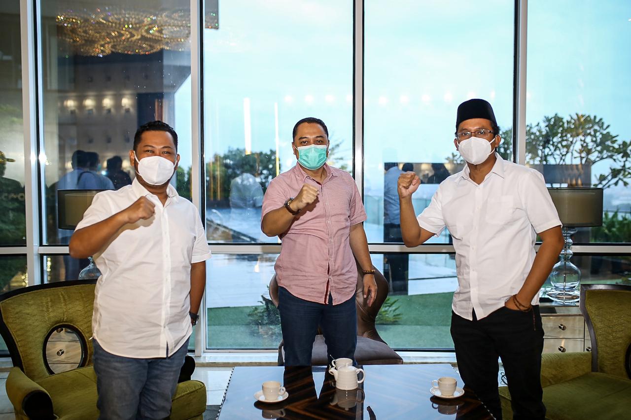 3 Kepala Daerah Muda Terpilih di Surabaya Raya Bertemu, Ada 5 Perkara yang Disepakati
