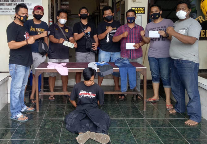 Begal Motor Pasrepan Bertekuk Lutut di Depan Buser Polres Pasuruan