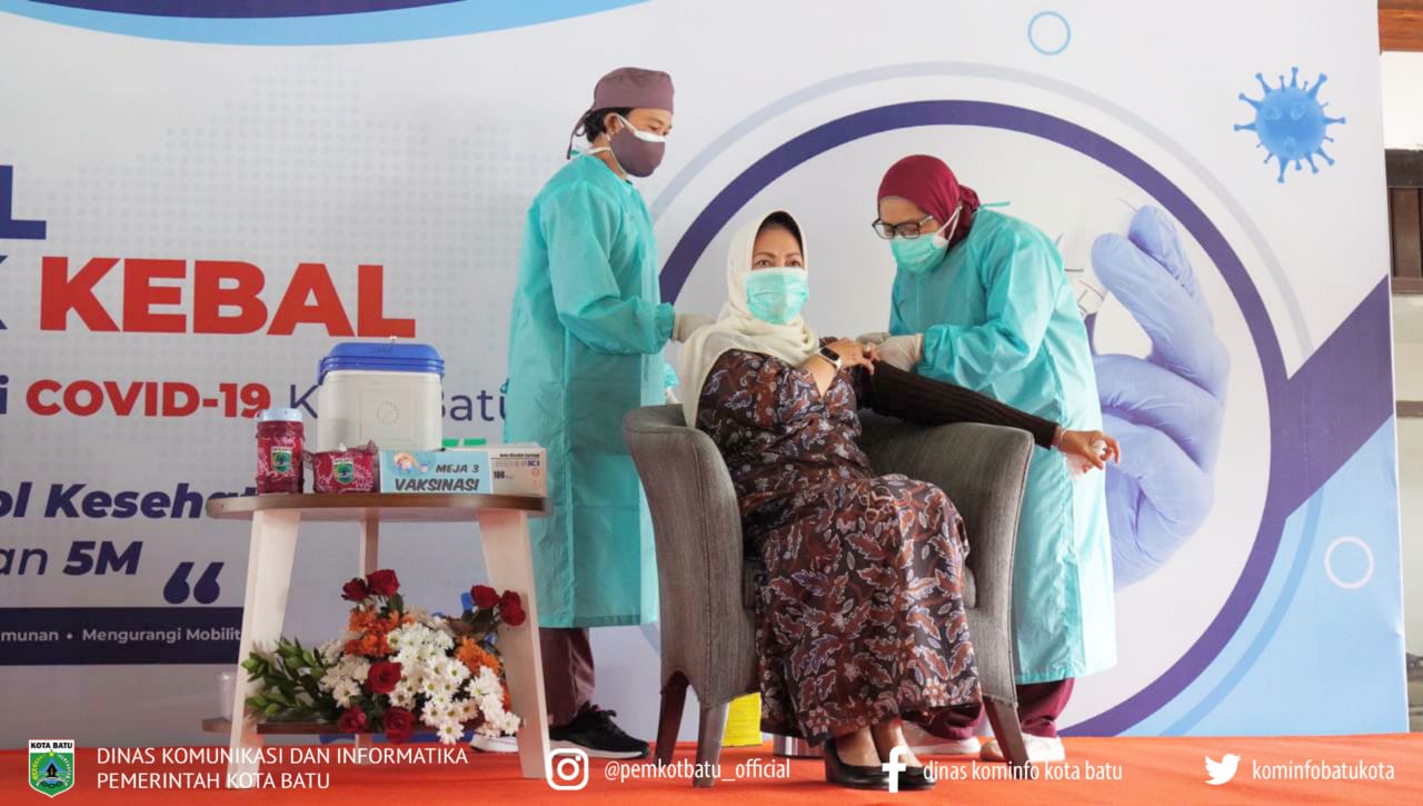 Kota Batu Penyelenggara Vaksin Covid Terbaik Ketiga di Jawa Timur
