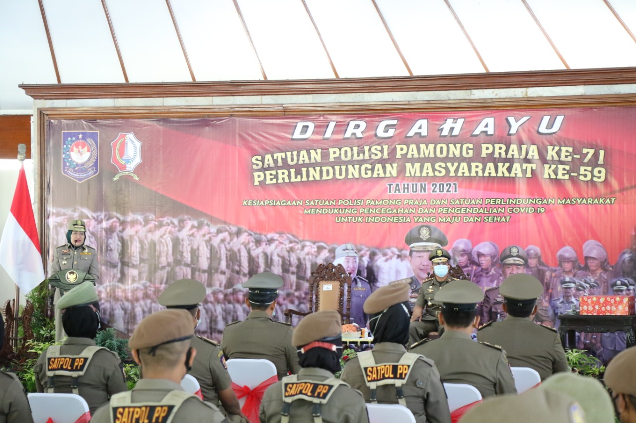 Peringati HUT Sapol PP, Bupati Bojonegoro: Pantang Kendur Sebelum Teratur