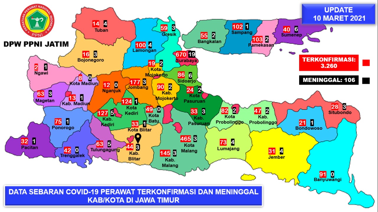 Hari Perawat Nasional, 74 Orang Terkonfirmasi, 1 Diantaranya Meninggal Dunia