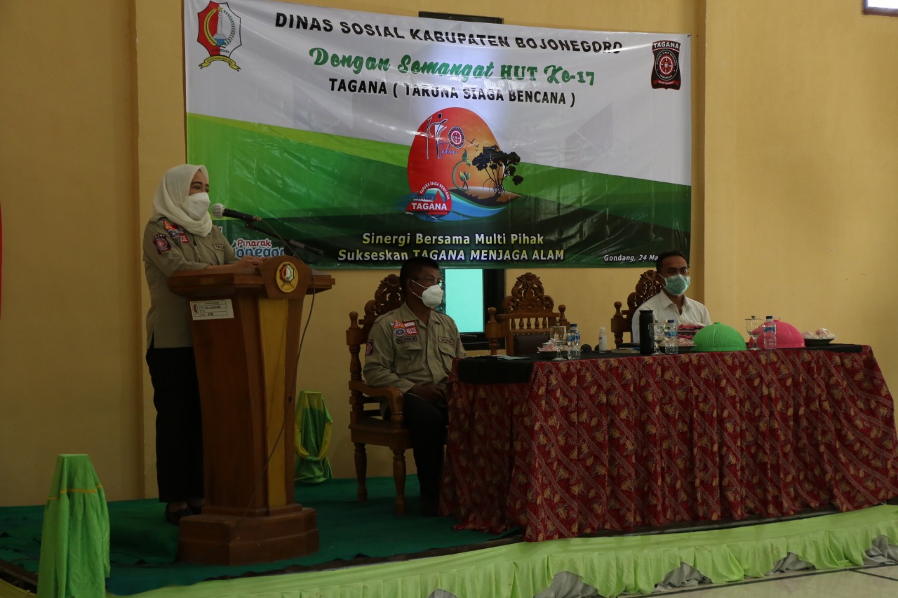 Momen HUT TAGANA ke 17, Bupati Anna Kenang Pengabdian Relawan untuk Masyarakat