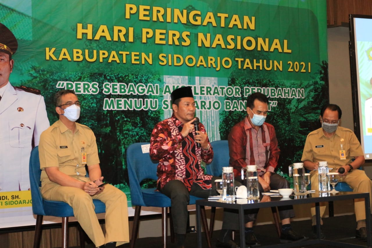 Peringati HPN 2021, Wabup Subandi Minta Pers Lebih Sinergis dan Bantu Sukseskan 17 Program Kerja Sidoarjo