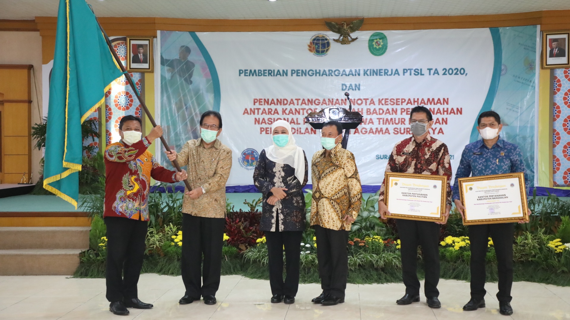 Realisasi PTSL Tahun 2020 di Jatim Seratus Persen, Kinerja Kanwil BPN Langsung Diapresiasi