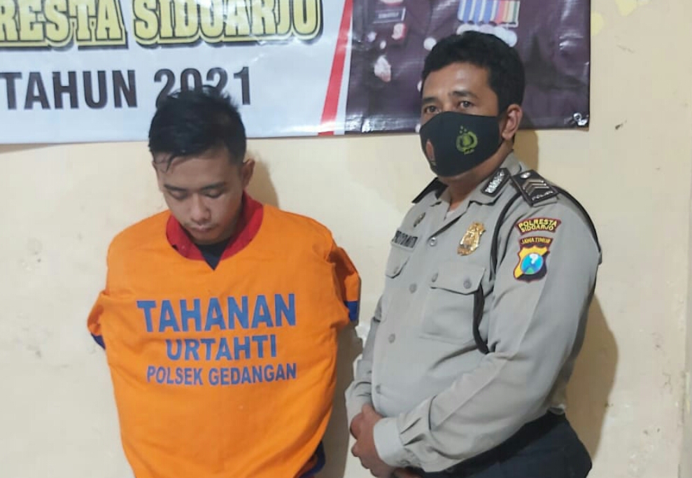 Arek Surabaya Ini Curi Motor  Pas Ada Polisi Cangkruk Dekat TKP, Ketangkap