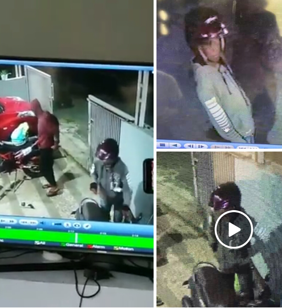 Aksi Maling Sikat Dua Motor Warga di Desa Anggaswangi, Kecamatan Sukodono Terekam CCTV