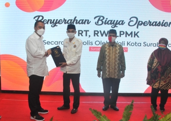 Hore....Honor Para RT, RW dan LPMK di Surabaya Naik 100 Persen