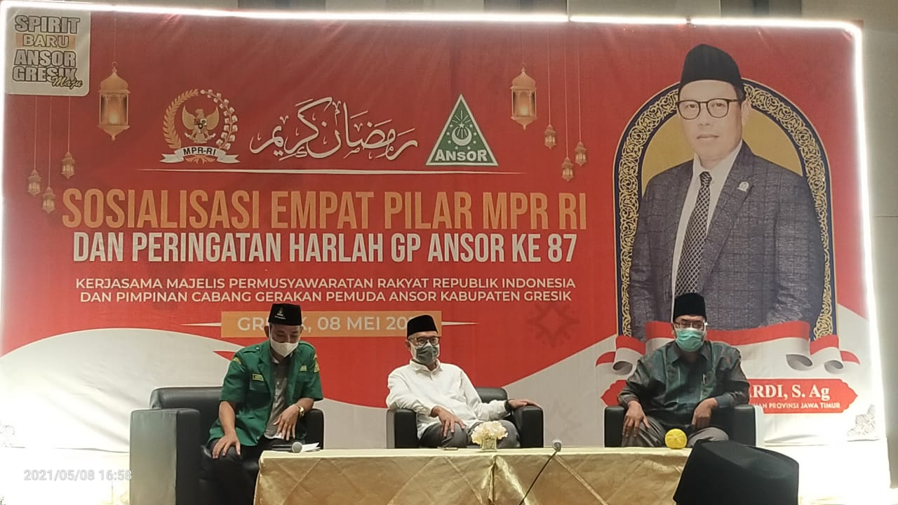 Anggota DPD RI Ajak GP Ansor Gresik Jadi Garda Depan Lawan Radikalisme