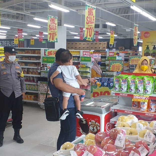 Polres Gresik Gencarkan Patroli Protokol Kesehatan di Tempat Keramaian Usai Lebaran
