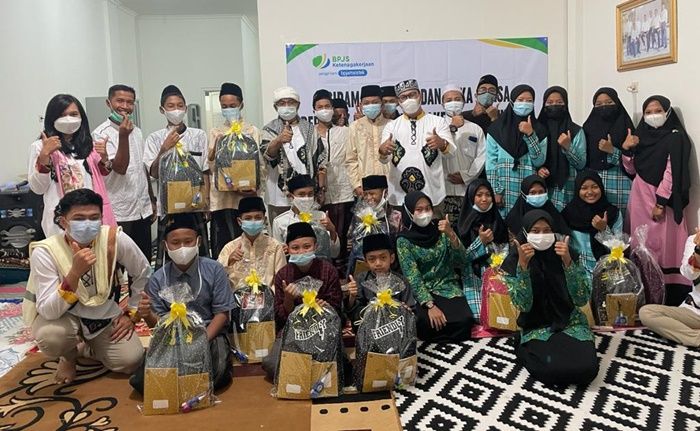 BPJS Ketenagakerjaan Kota Batu Bagikan Takjil dan Bukber dengan Anak Yatim