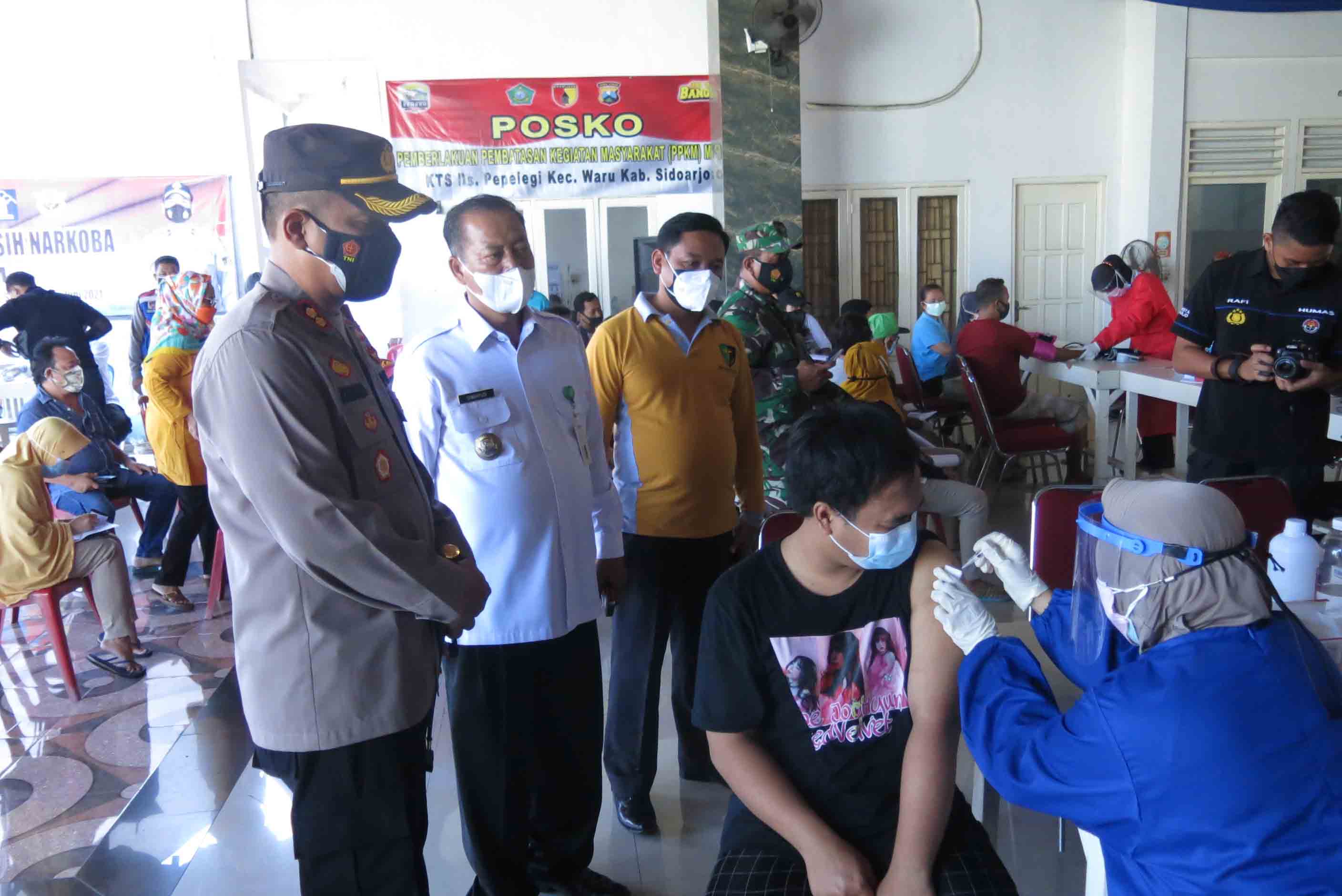 Kapolresta Sidoarjo : Jangan Tinggalkan Protokol Kesehatan Meskipun Telah Divaksin