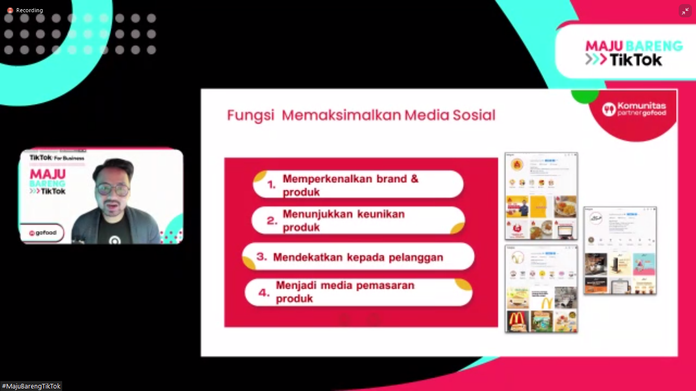 GoFood dan TikTok Dukung Pertumbuhan UMKM Kuliner dengan Berbagi Edukasi Seputar Pemasaran berbasis Media Sosial