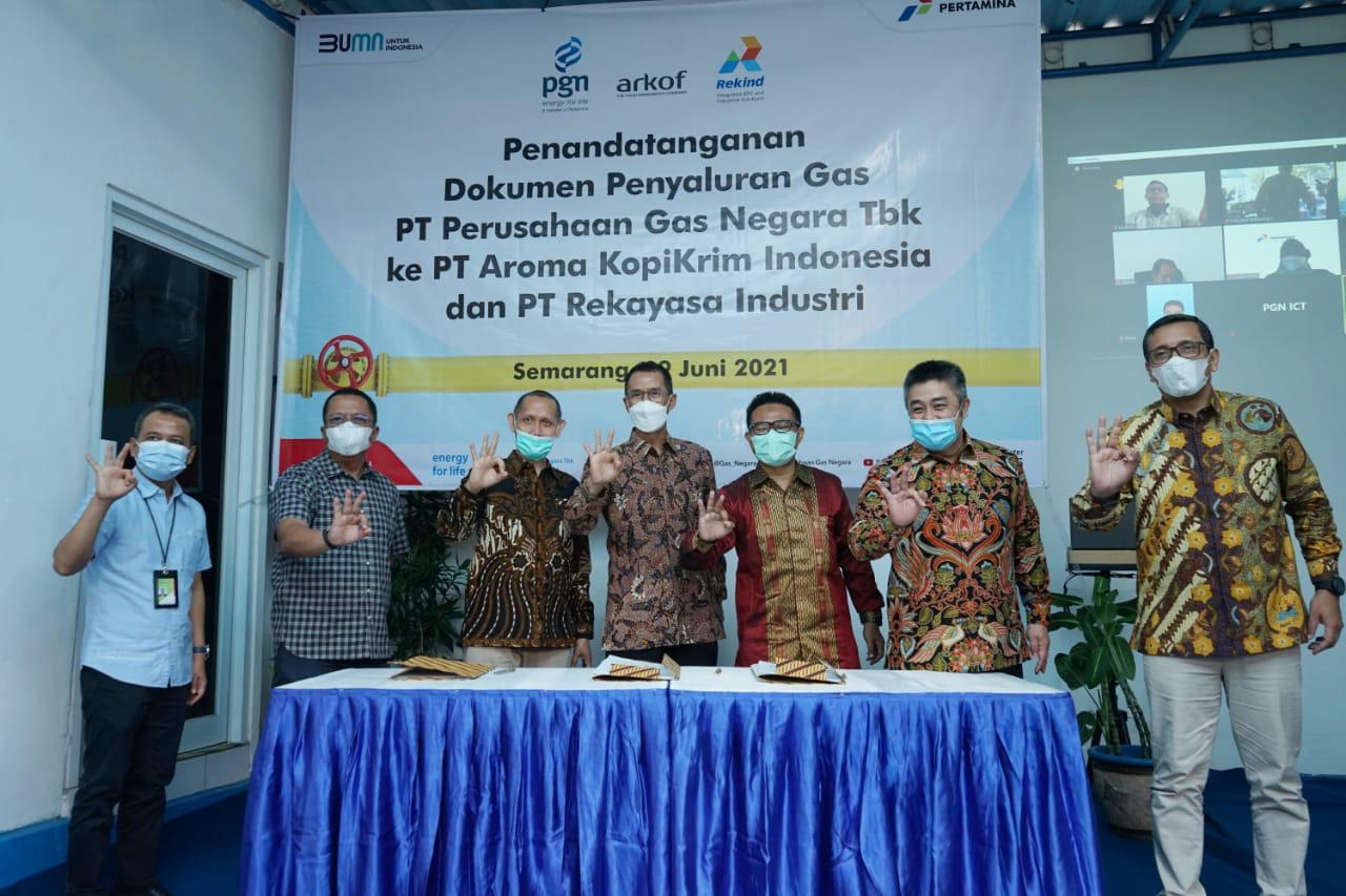 Dukung Peningkatan Produksi Migas Nasional, PGN dan Rekind Teken Kerjasama Pemanfaatan Gas dari JTB