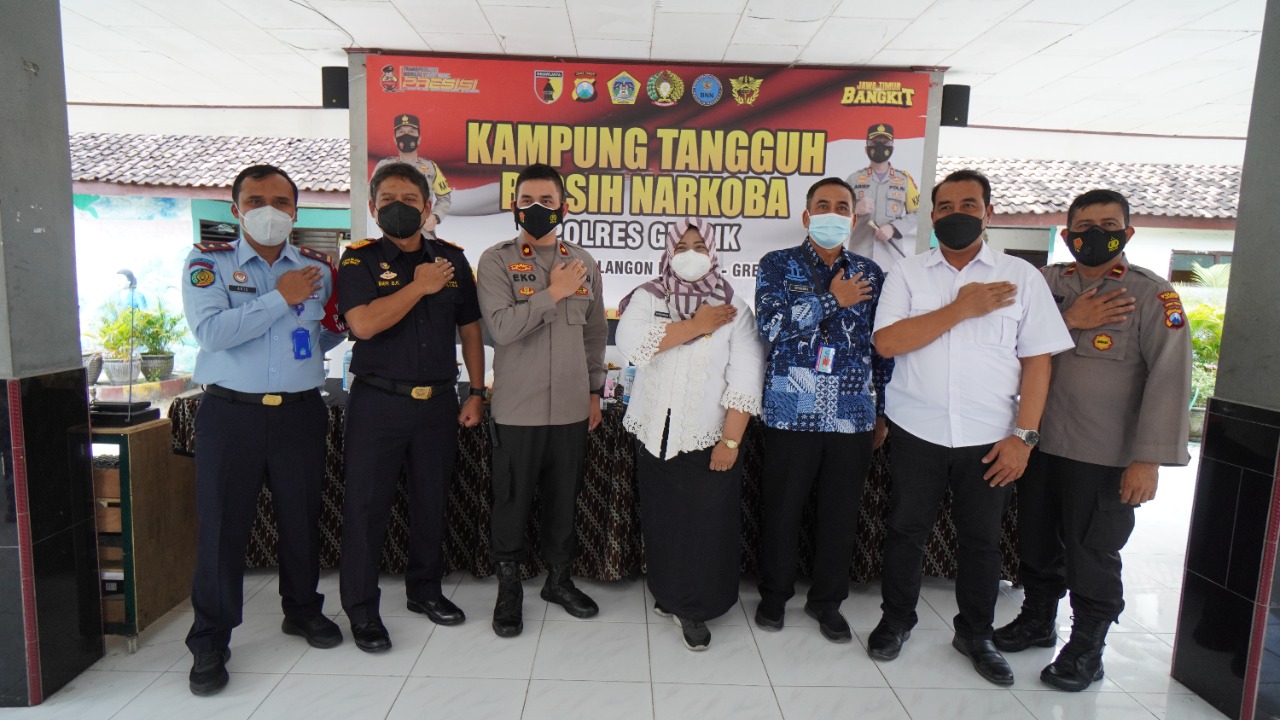 Wakapolres Gresik Canangkan Kampung Tangguh Bebas Narkoba