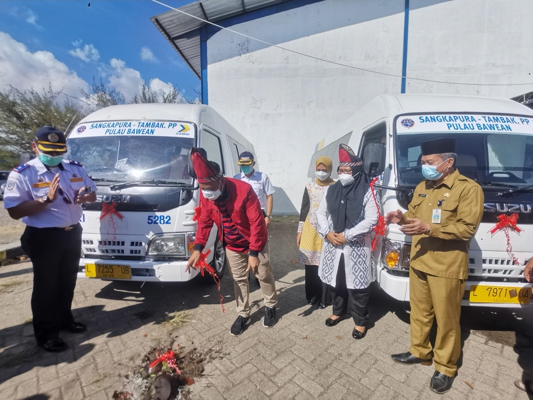 Bupati Gresik Launching Transportasi Darat dan Laut di Bawean, Khusus Warga Bawean Gratis 1 Bulan