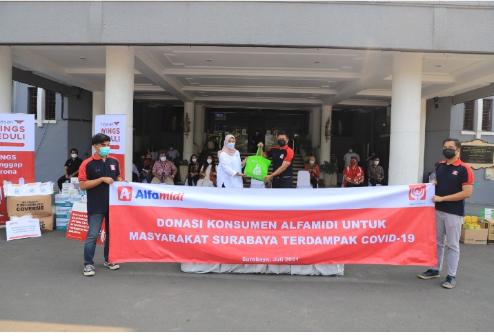 Berbagai Perusahaan Terus Kumpulkan Bantuan di Balai Kota Surabaya