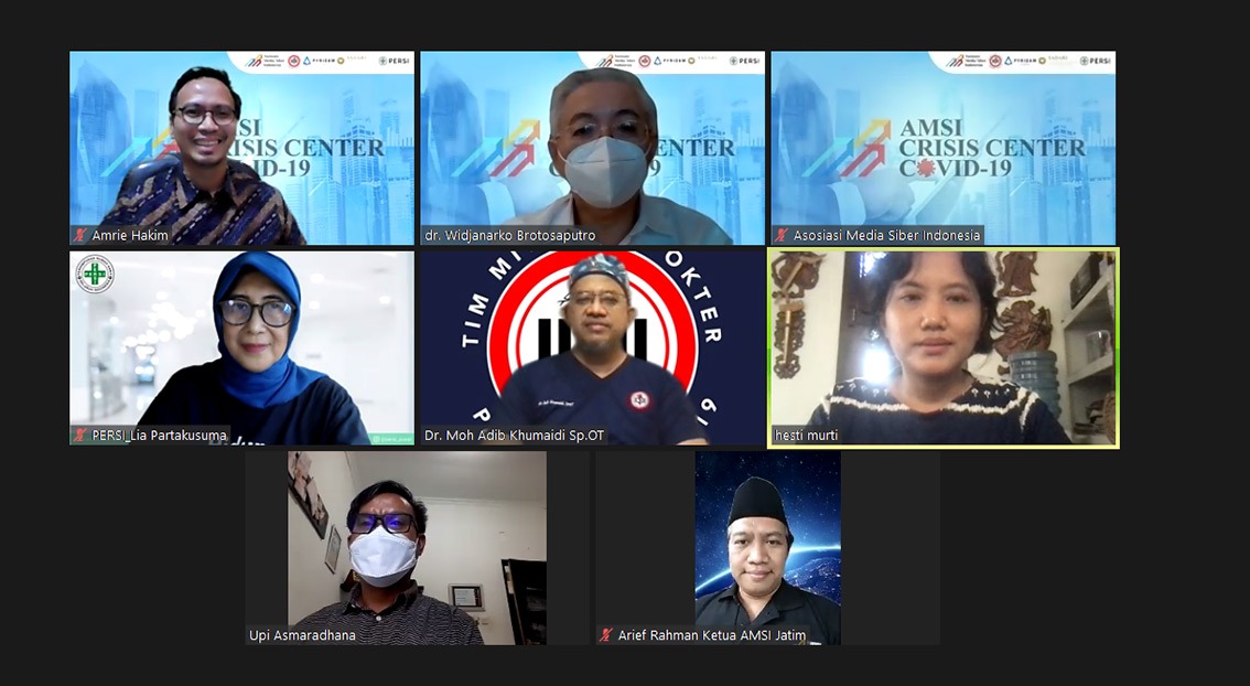 Edukasi Pekerja Media Tentang Covid-19, AMSI Crisis Center Resmi Beroperasi