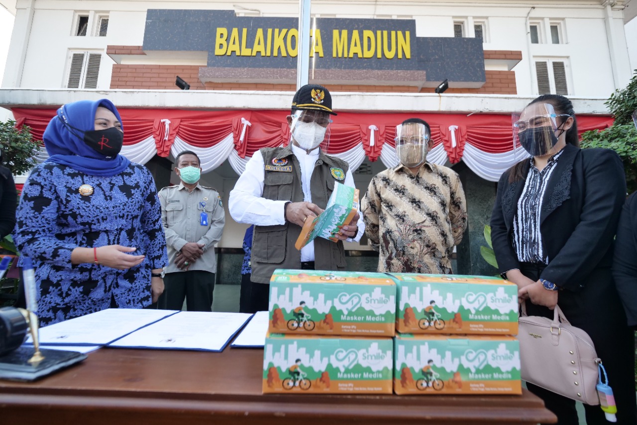 Pemkot Madiun Terima Bantuan CSR Tempat Cuci Tangan