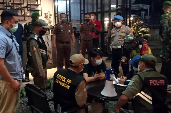 Warkop Pasuruan Yang Langgar PPKM Disanksi Denda Hingga Rp 5 Juta