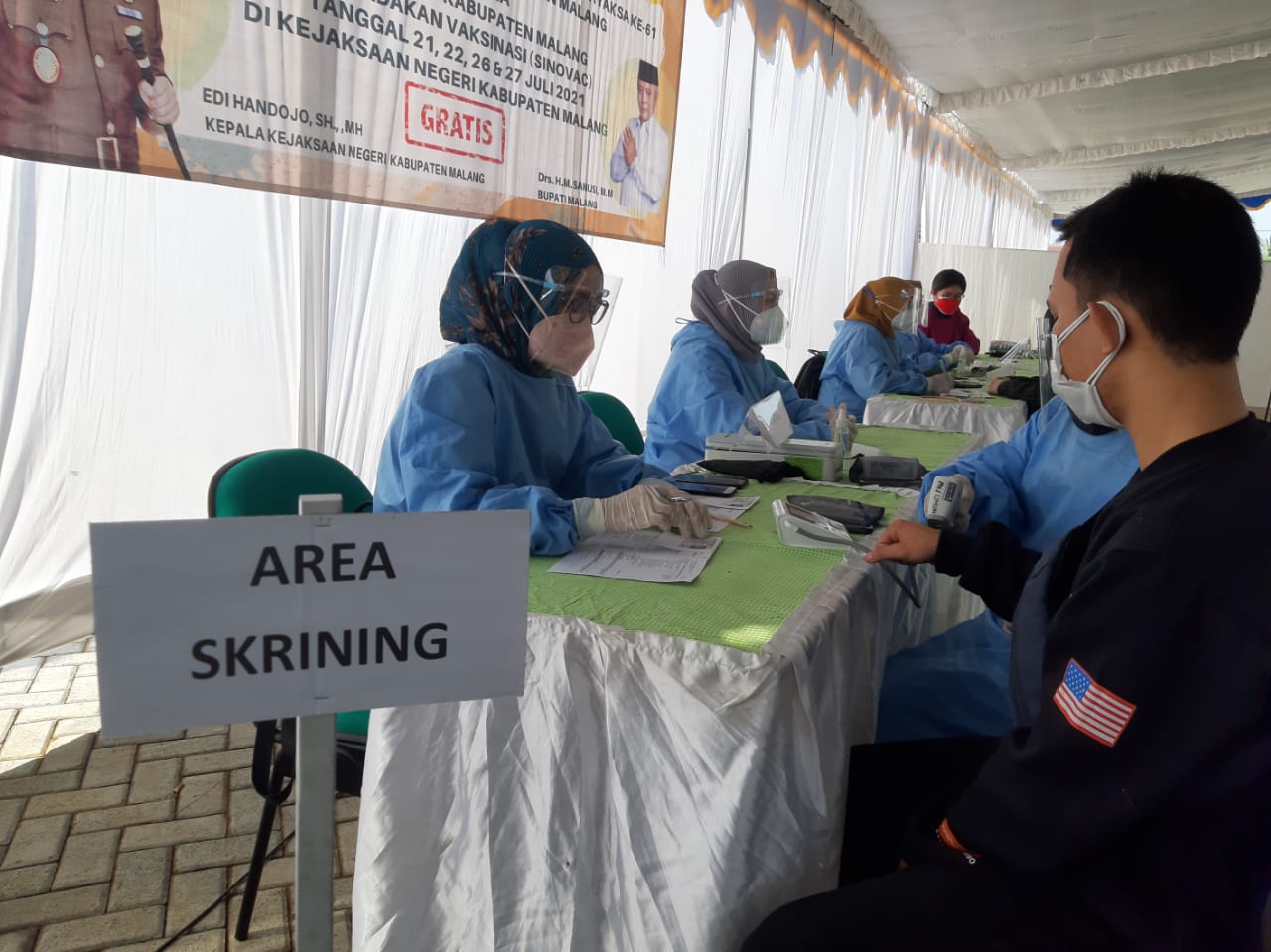 Peringati Hari Adhyaksa, Kejari Malang Gelar Vaksinasi