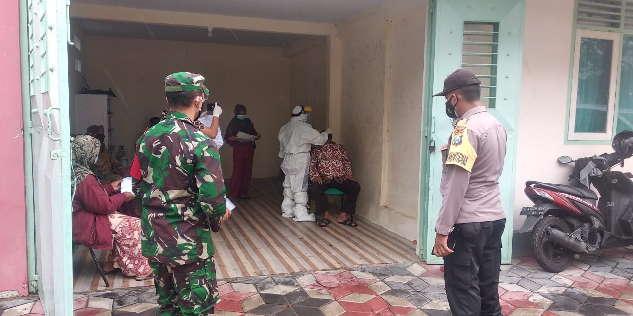 Polisi Amankan Proses Tracing Warga Desa Sodo Kecamatan Pakel