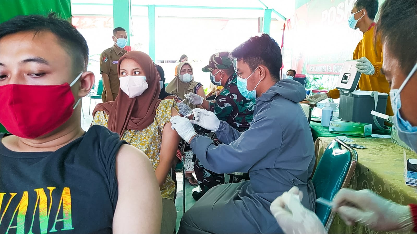 Dukung Pemerintah, Kodim 0813 Bojonegoro Gelar Vaksinasi Bagi Masyarakat Umum