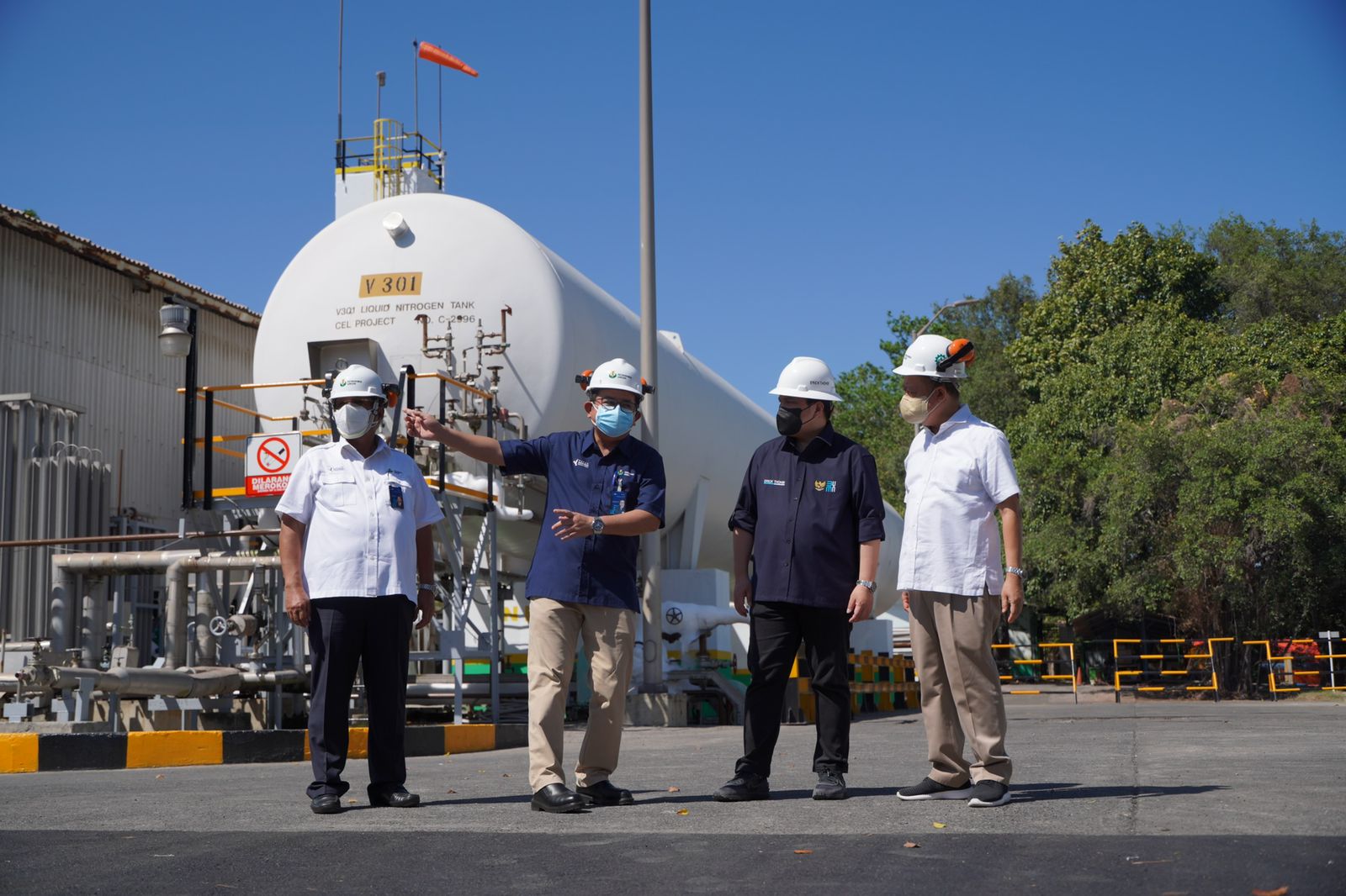 Menteri BUMN Erick Tohir Apresiasi Langkah Petrokimia Gresik Aktifkan Pabrik Oksigen Bantu Penanganan Covid-19