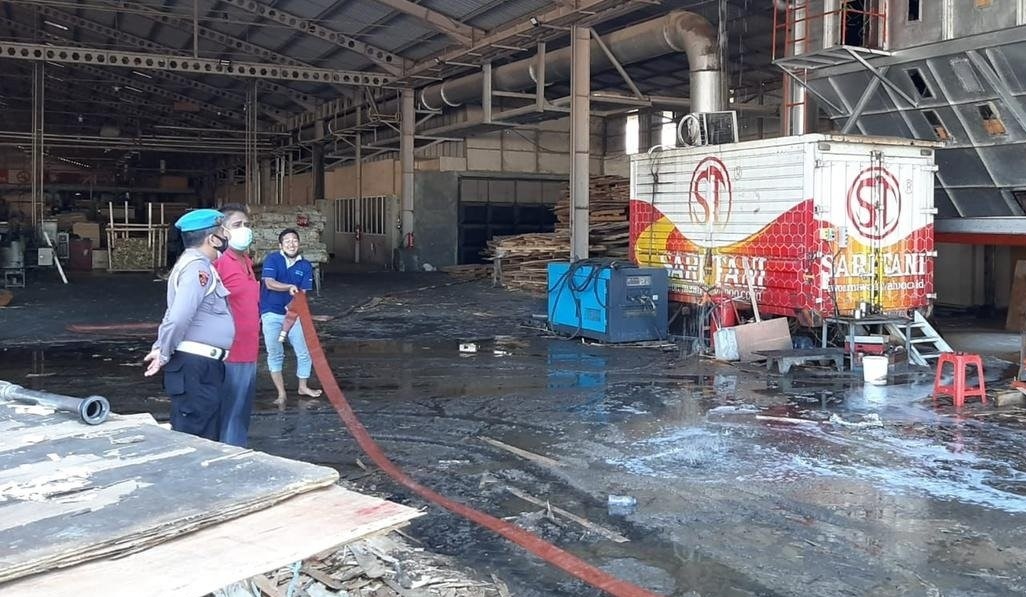 Pabrik Beras di Mojokerto Terbakar