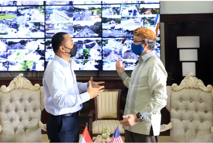 Bertemu Perwakilan Amerika, Wali Kota Eri Bahas Pengembangan Start Up Digital Surabaya