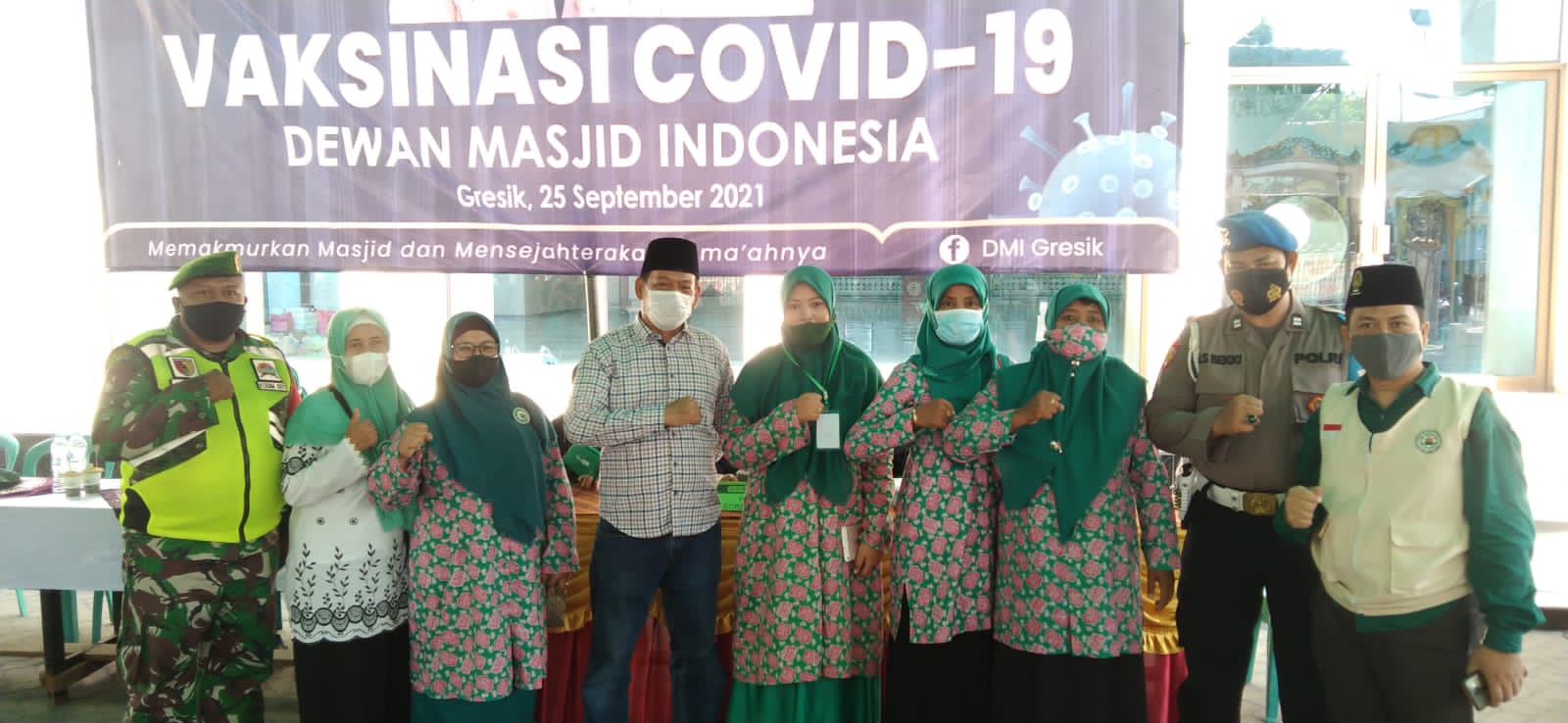 DMI Gresik Mulai Lakukan Vaksinasi Bagi Jamaah Masjid