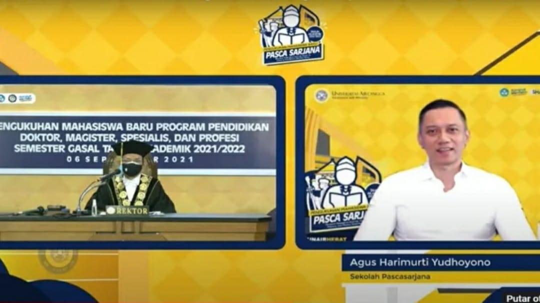 Rektor Kaget, AHY Kuliah Program Doktor di Unair