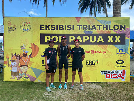 Atlet Triathlon Probolinggo Sumbangkan Dua Emas Untuk Jatim dalam Ekshibisi PON Papua XX