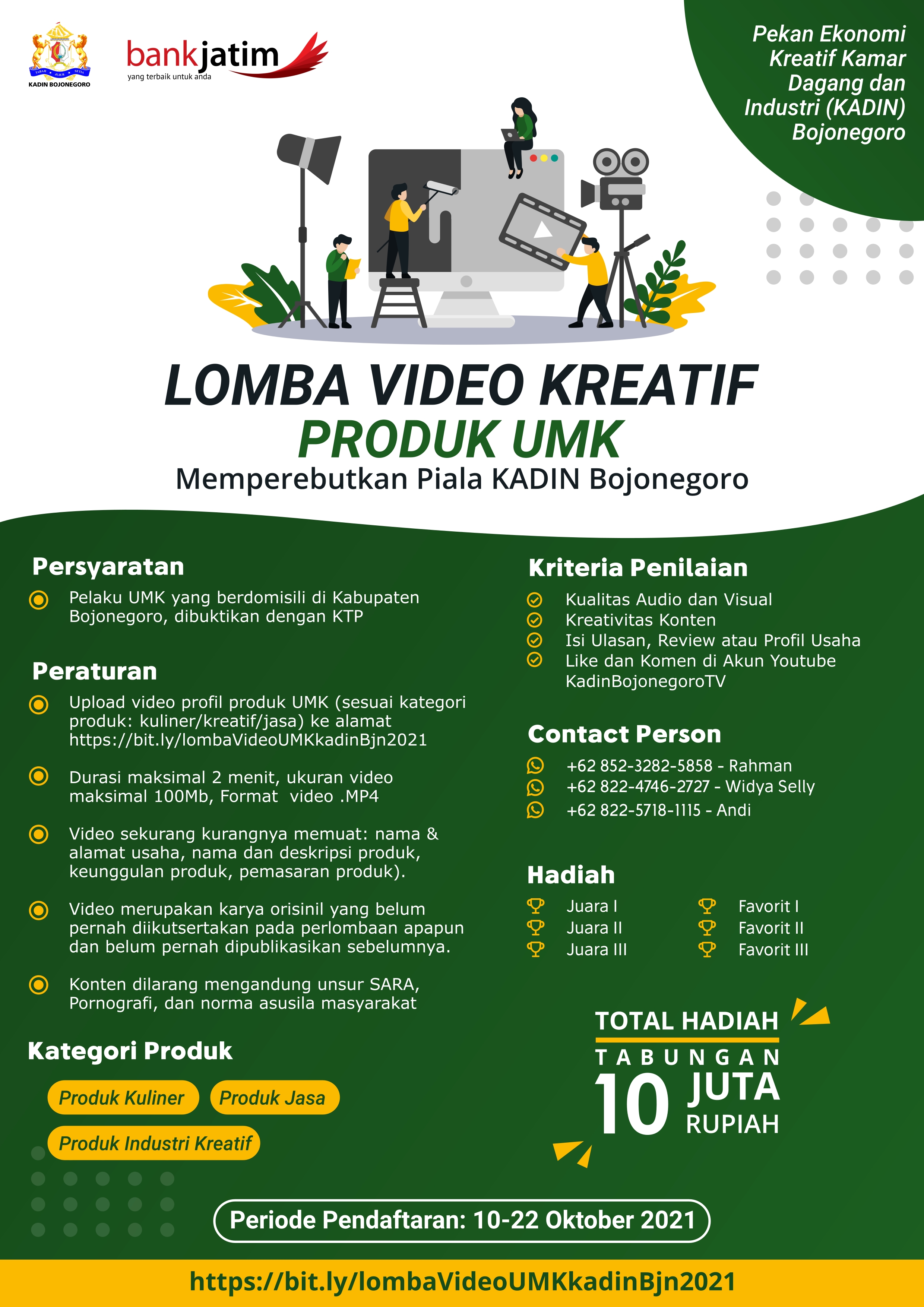 KADIN Bojonegoro Gelar Lomba Video Kreatif Produk UMK