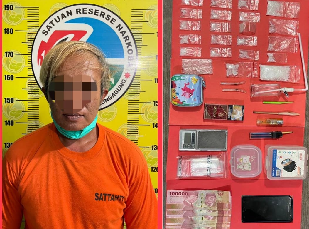 Satu Tersangka Ditangkap Polisi, Puluhan Gram Sabu Disita