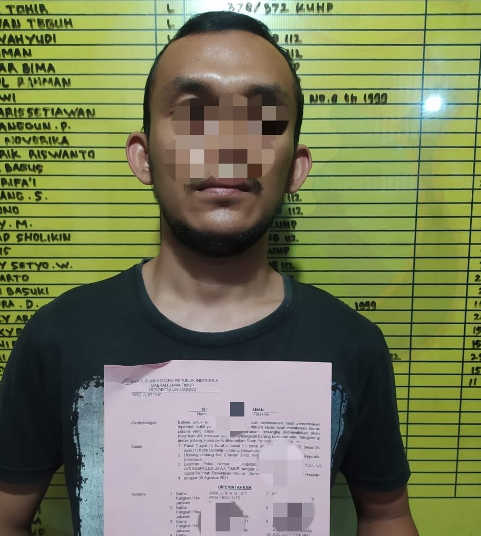 Cetak Deposito Palsu, Marketing Bank di Tulungagung ini Ditangkap Polisi