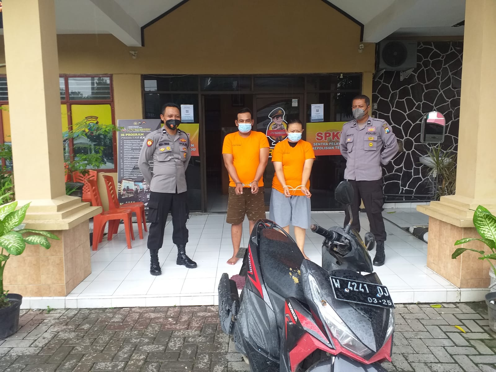 Suami-istri Asal Surabaya Sembunyi di Gorong-gorong Usai Nyolong Motor