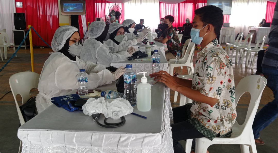 Gelar Vaksinasi Dosis Kedua, PT Smelting Bantu Pemerintah Percepat Herd Immunity