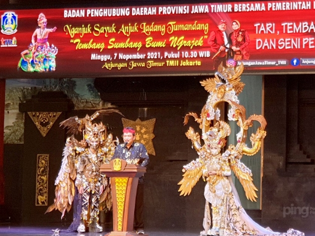 Nganjuk Tampilkan Pertunjukan Seni, Budaya dan Potensi di TMII Jakarta