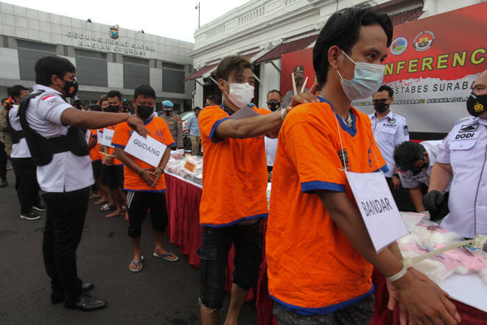 Satreskoba Polrestabes Surabaya Bongkar Sindikat Narkoba dan Sita 44,7 Kilogram Sabu