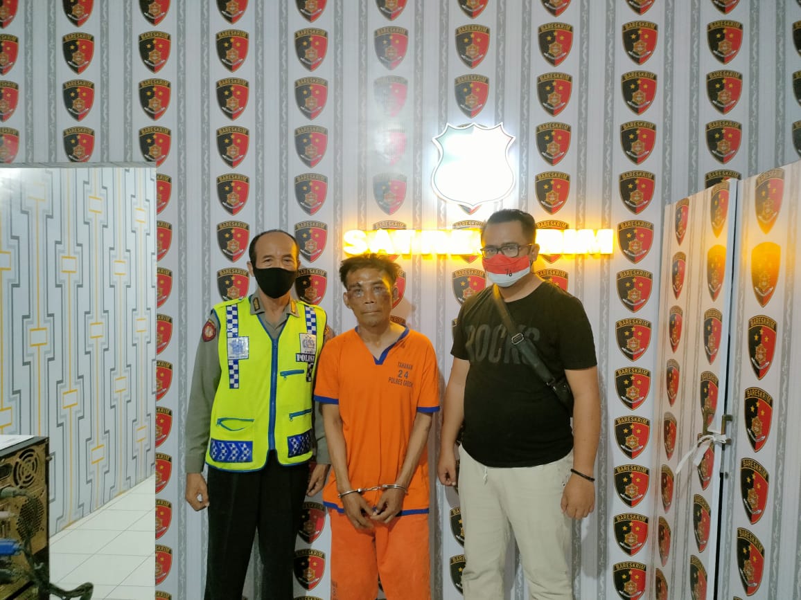Nekat Maling Motor di Warung Makan, Pria Lampung Dihajar Warga Gresik
