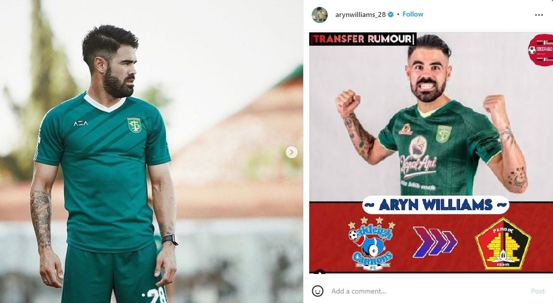 Muncul Kabar Aryn Williams Persebaya Berlabuh ke Persik Kediri