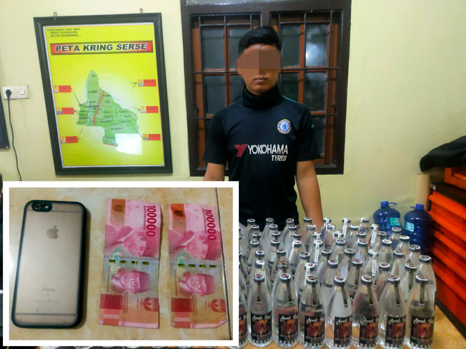 Kirim Arak Bali ke Tulungagung, Pemuda Nganjuk Diamankan Polisi