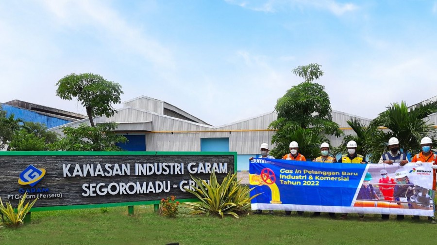 Layanan Gas Bumi Subholding Gas Pertamina Jatim ke PT Garam, Tingkatkan Efisiensi Energi 30 Persen