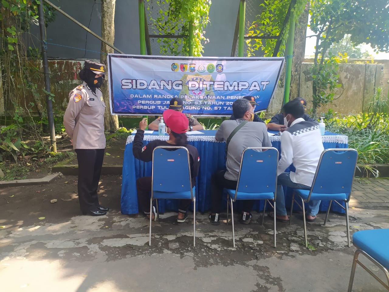 Belasan Pelanggar Prokes di Tulungagung Terjaring Razia
