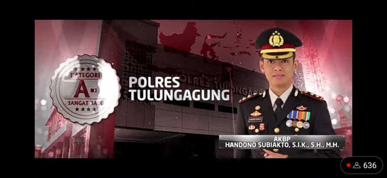 Polres Tulungagung Raih Penghargaan Layanan Publik Kategori Sangat Baik Dari Kementerian PAN-RB