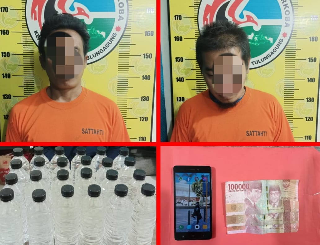 Lagi, Polisi Ringkus Penjual Arak di Tulungagung