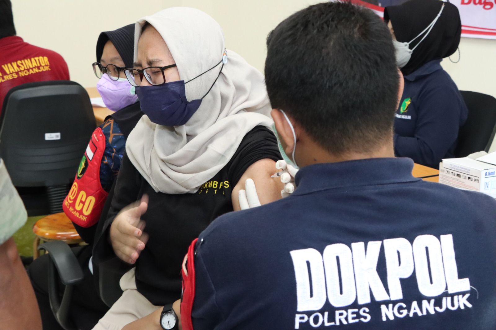 Polres Nganjuk Terus Gencarkan Vaksinasi