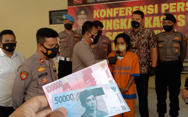 Polresta Sidoarjo Tangkap Pembuat Uang Palsu, Tersangka Warga Tuban